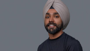 Single Sikh Male Smiling