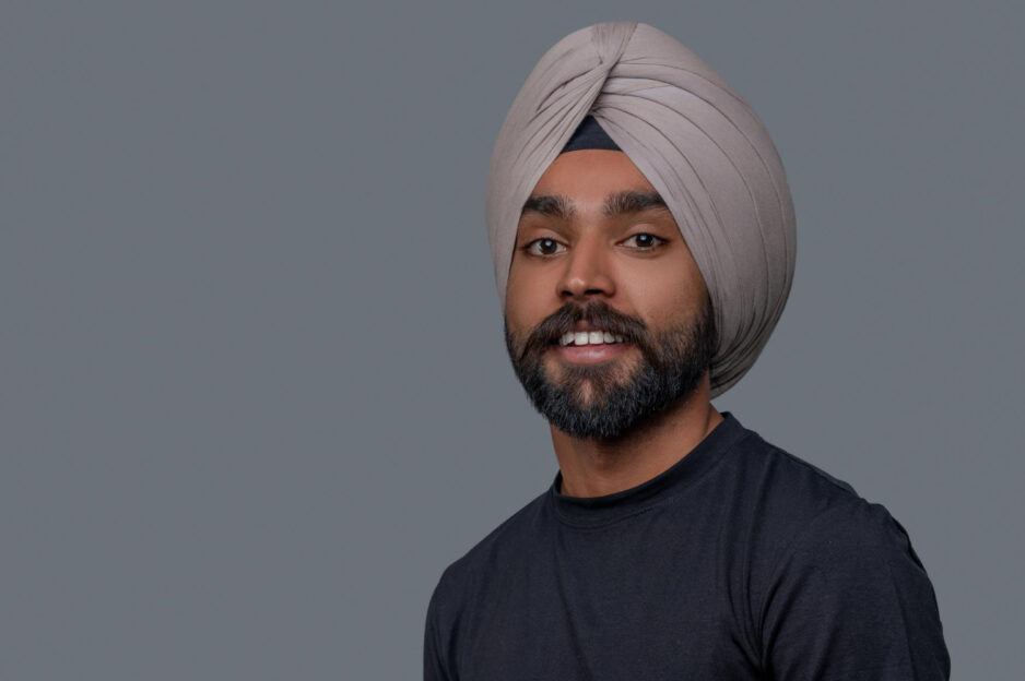 Single Sikh Male Smiling